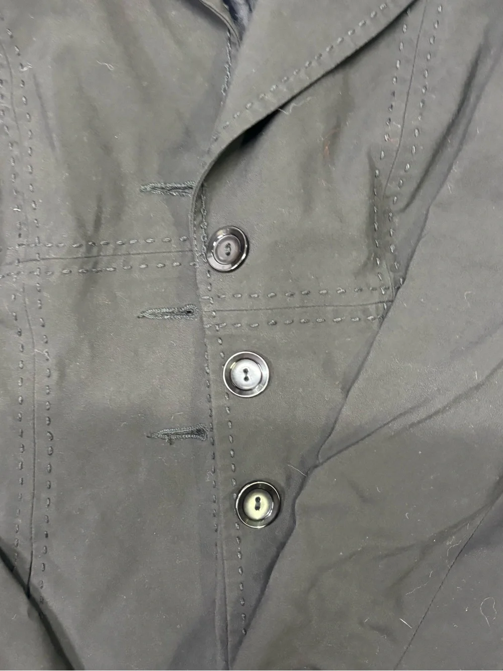 bebe Black Tailored Trench Coat